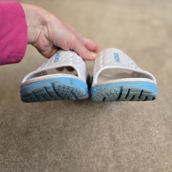 Hoka Sandals Womens 7 Ora Recovery Slide Slip On Pool Beach Blue Shoes - Picture 7 of 8